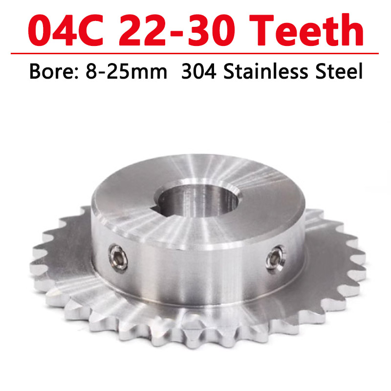 1 قطعة 22-30 الأسنان 04C 304 ا - مراجعة Chain Sprocket Set وسعره